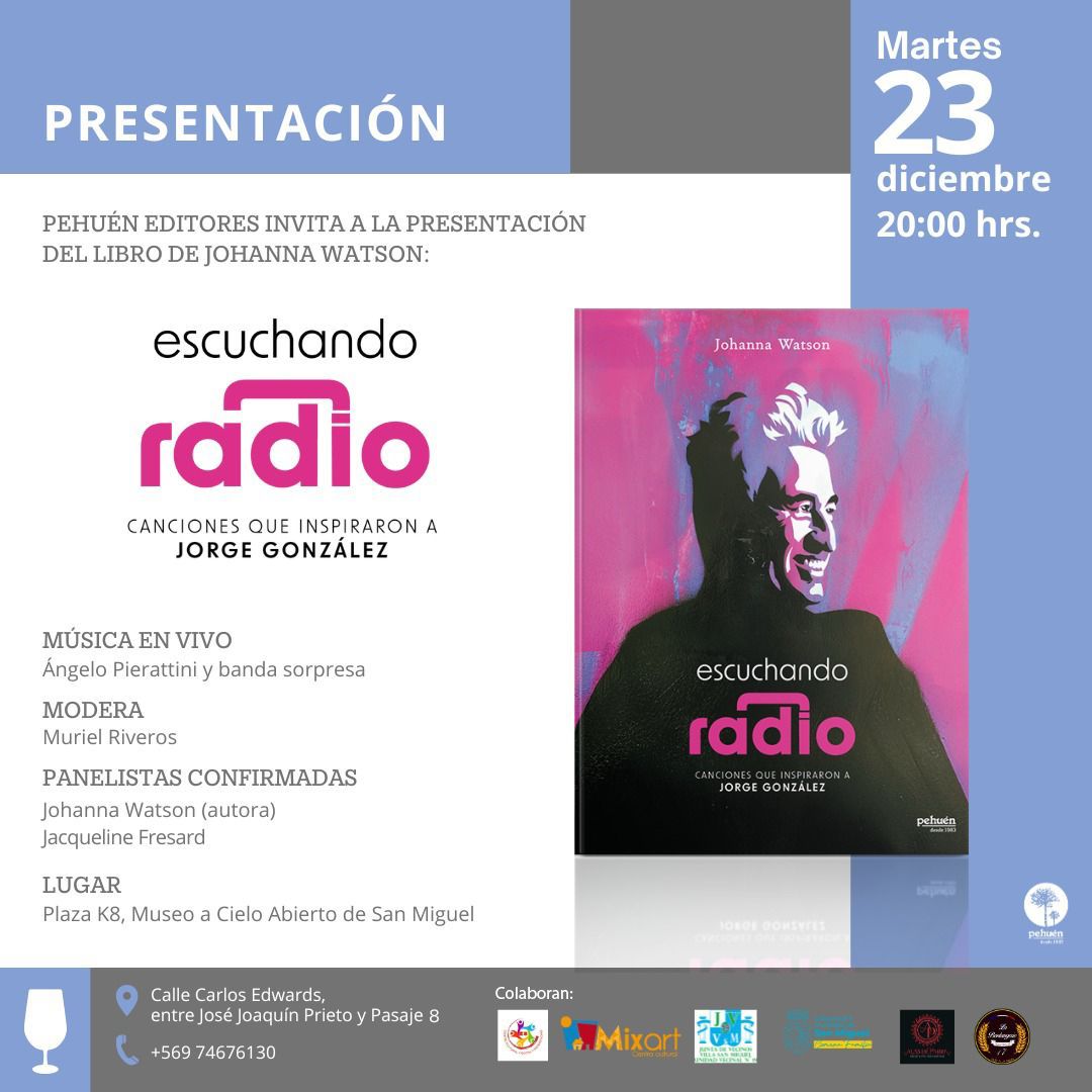 Escuchando Radio: Lanzan libro de conversaciones musicales con Jorge González